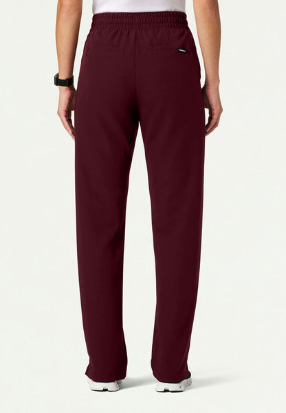 Pantalón médico de cintura alta Kerr 365 - Borgoña