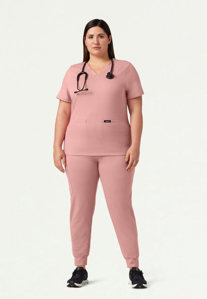Cesi Slim UltraSOFT Scrub Top - Mauve