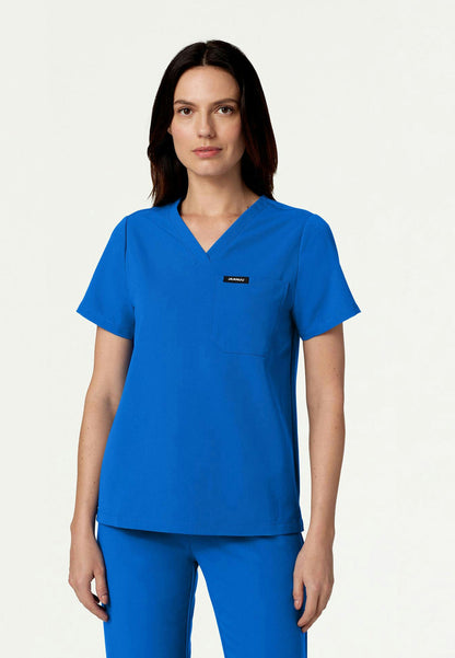 Rhena Essential 1-Pocket Scrub Top - Royal Blue