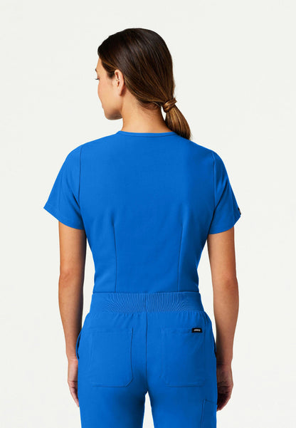 Rhena Slim Essential 1-Pocket Scrub Top - Royal Blue