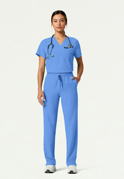 Pantalón médico de cintura alta Kerr 365 - Azul cielo