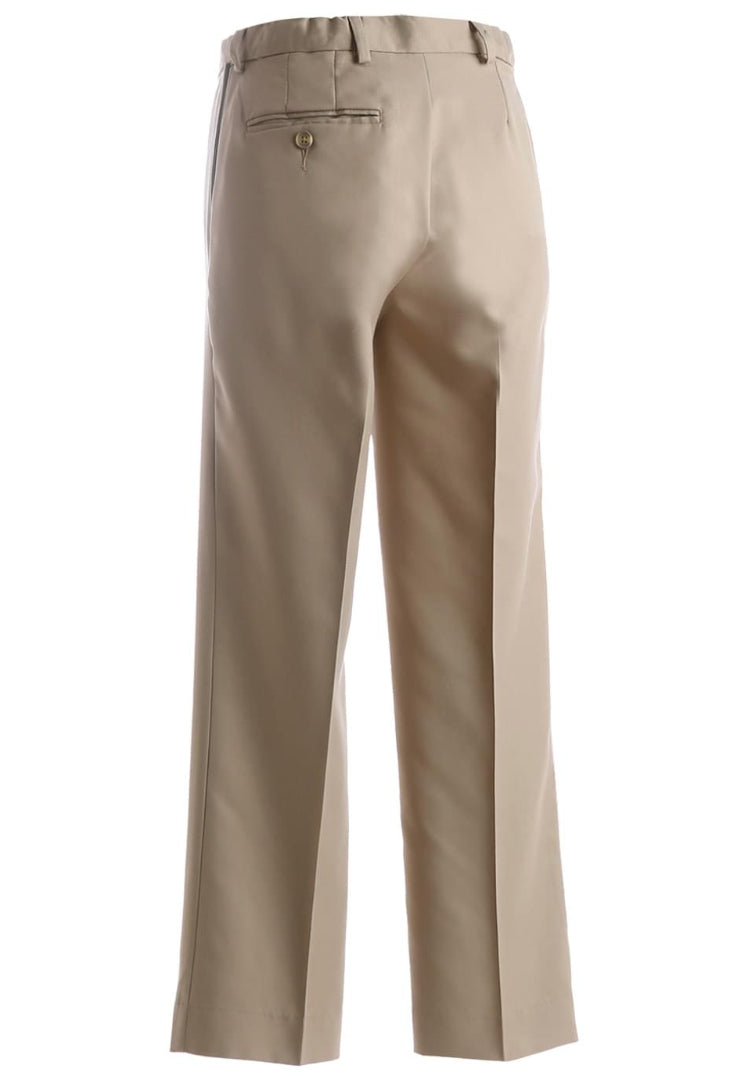 Edwards Garment Ladies Microfiber Flat Front Pant - Tan