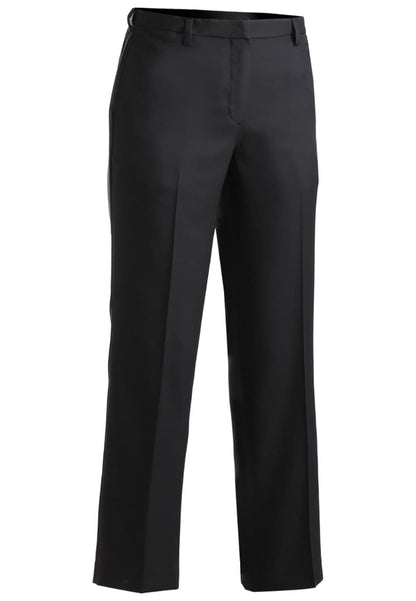 Edwards Women's Microfiber Flat Front Dress Pant - Black