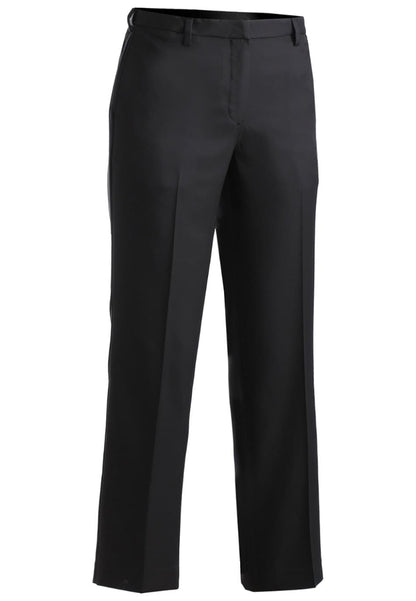 Edwards Garment Ladies Microfiber Flat Front Pant - Black