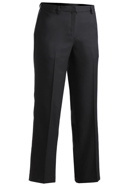 Edwards Garment Ladies Microfiber Flat Front Pant - Black