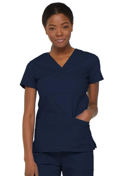 Dickies EDS Signature Women's Empire Waist Mock Wrap Top - The Uniform Store