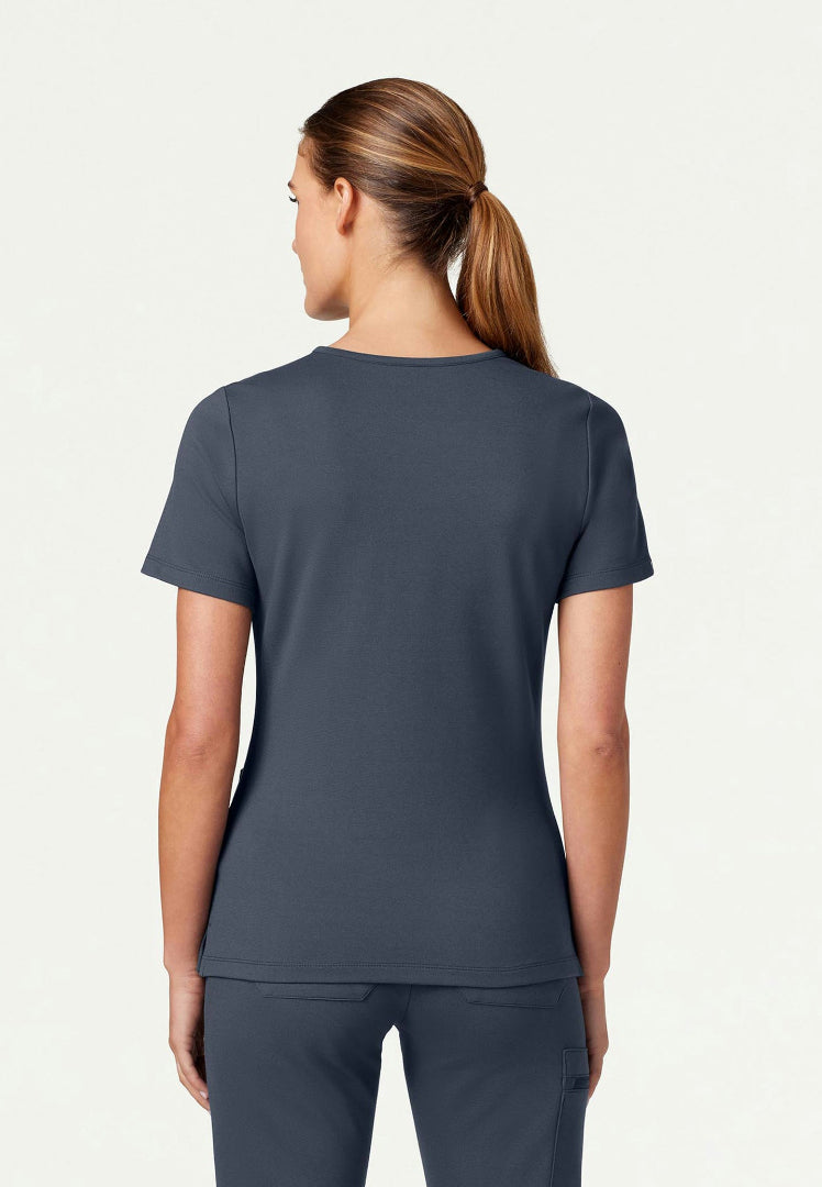 Cesi Slim UltraSOFT Scrub Top - Carbon Gray