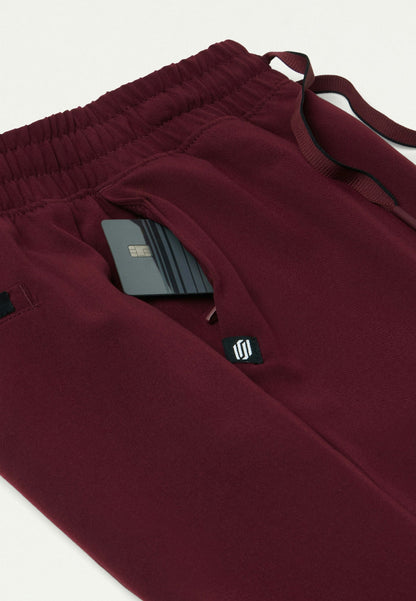 Pantalón médico de cintura alta Kerr 365 - Borgoña