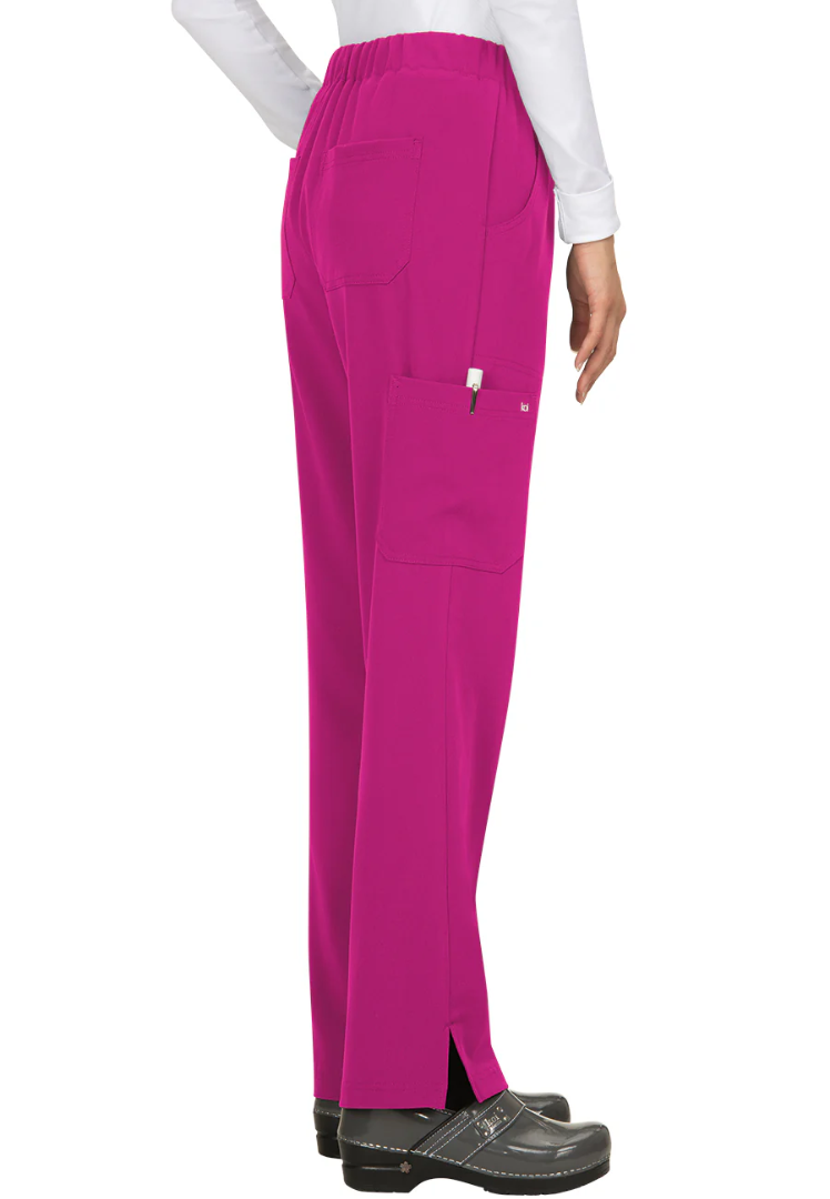 Koi Next Gen Women's 5-Pocket Cargo Scrub Pants - Azalea Pink