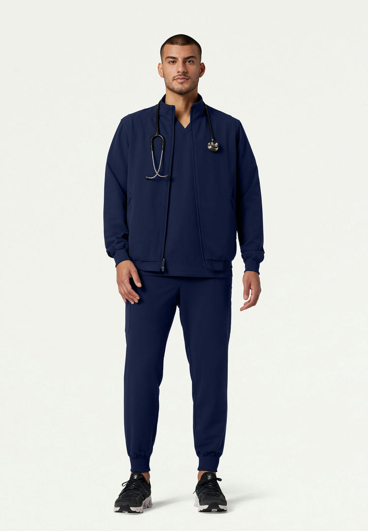 Chaqueta médica Wolfe Everyday de 6 bolsillos - Azul marino medianoche