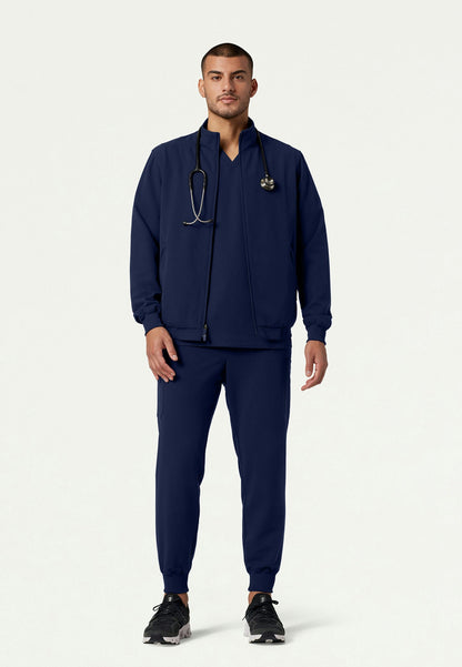 Chaqueta médica Wolfe Everyday de 6 bolsillos - Azul marino medianoche