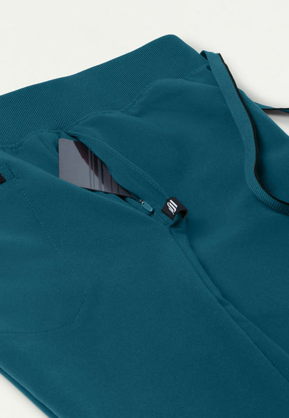 Pantalón médico Xenos Essential Knit-Waist - Azul Caribe