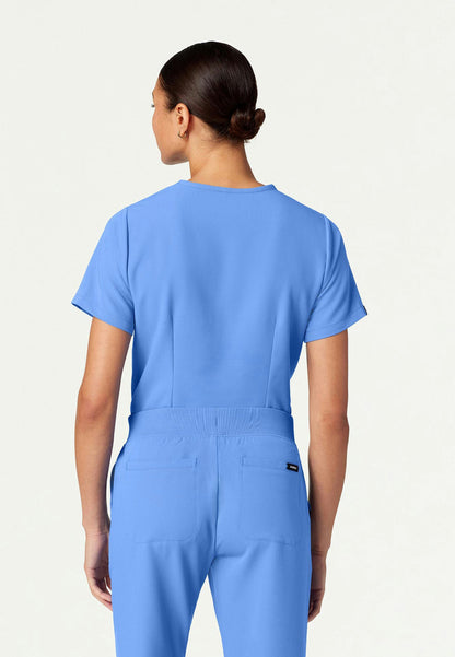 Rhena Essential 1-Pocket Scrub Top - Ciel Blue
