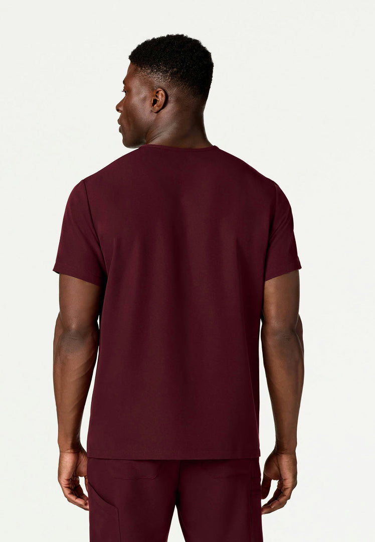 Blusa médica Platt de 3 bolsillos - Borgoña