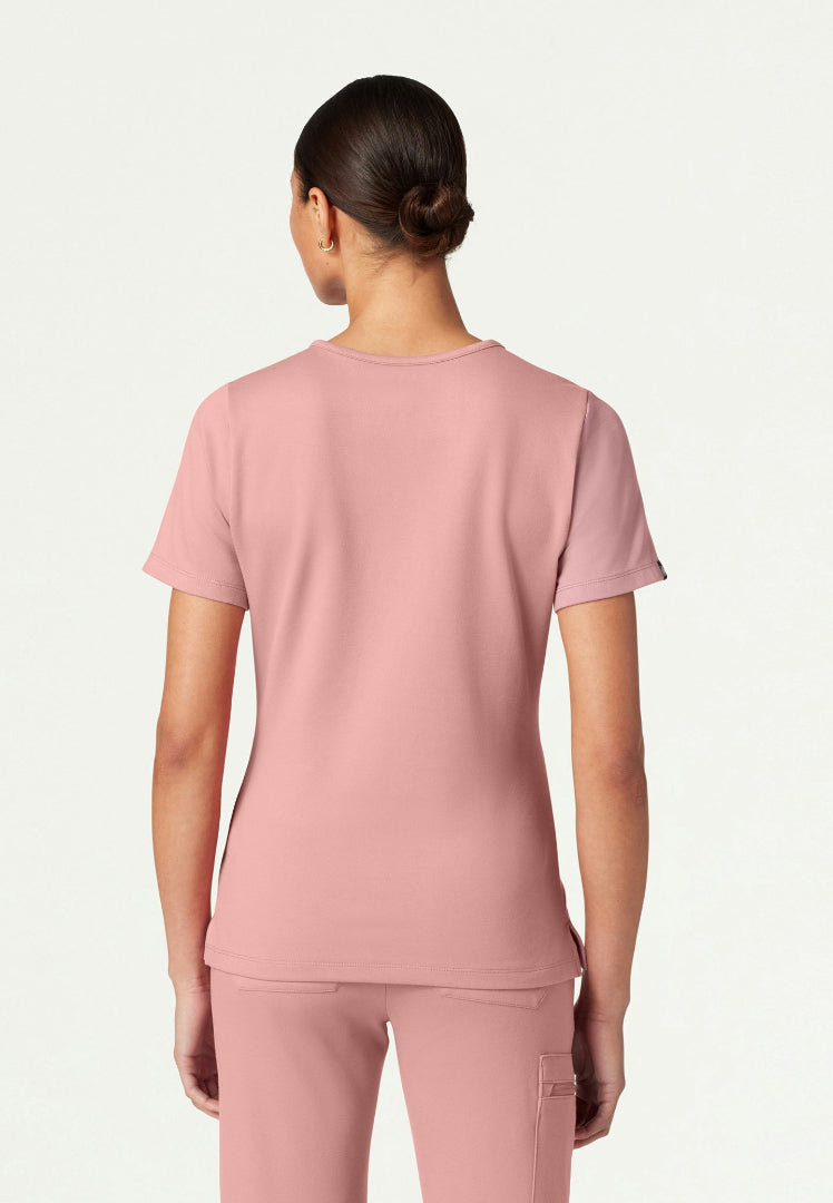 Cesi Slim UltraSOFT Scrub Top - Mauve