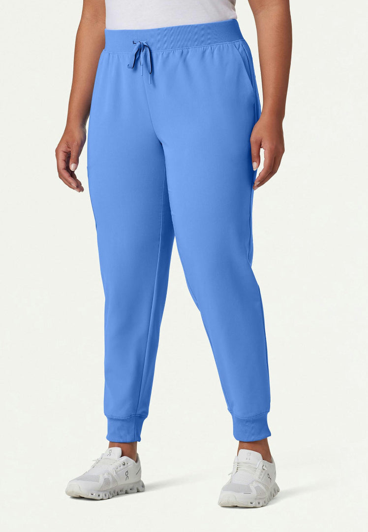 Jogger médico Silex Slim Knit-Waist - Azul cielo
