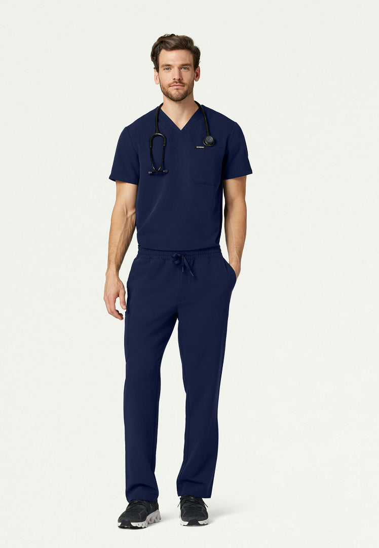 Rhodes Everyday Straight-Leg Scrub Pant - Midnight Navy