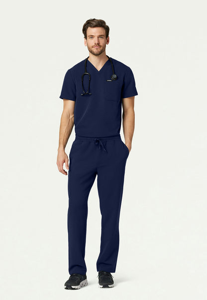 Rhodes Everyday Straight-Leg Scrub Pant - Midnight Navy