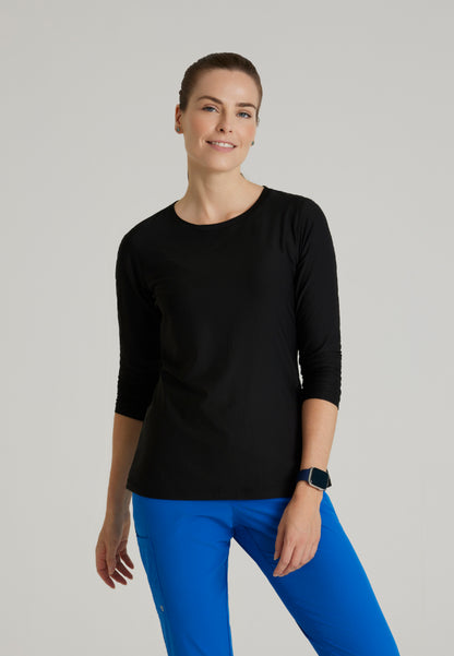 Accelerate Long Sleeve Underscrub - Black