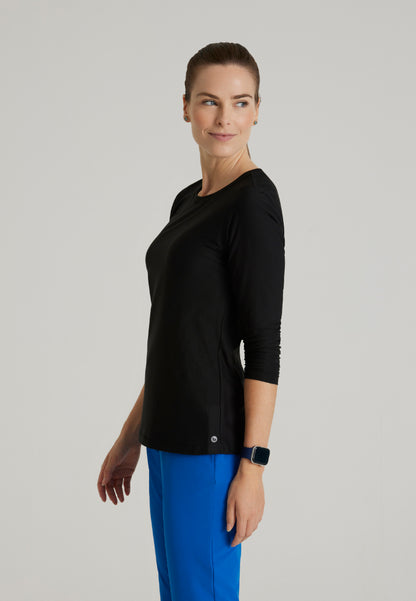 Accelerate Long Sleeve Underscrub - Black