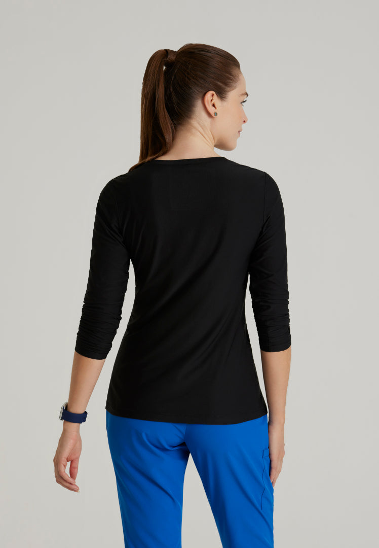 Accelerate Long Sleeve Underscrub - Black
