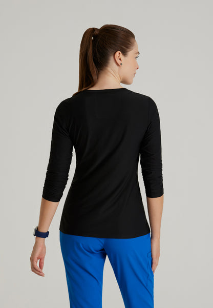 Accelerate Long Sleeve Underscrub - Black