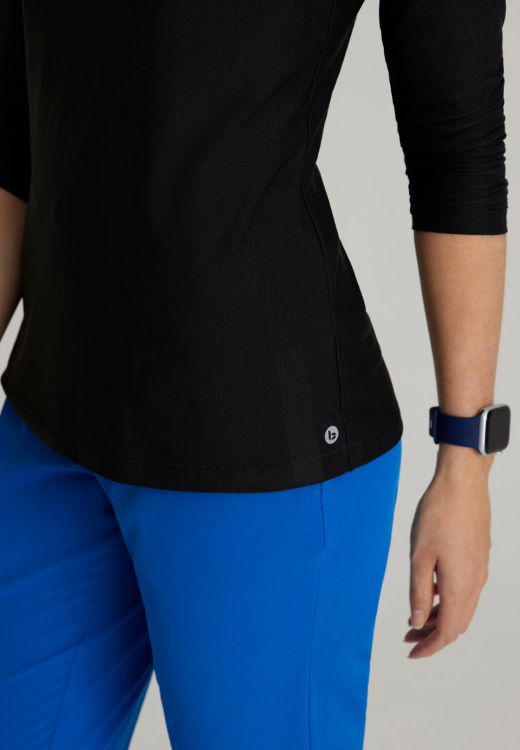 Accelerate Long Sleeve Underscrub - Black