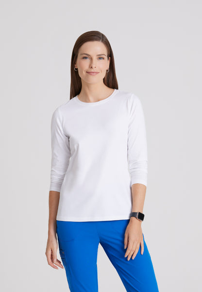 Accelerate Long Sleeve Underscrub - White