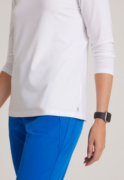 Accelerate Long Sleeve Underscrub - White