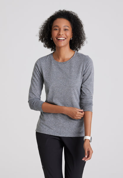 Accelerate Long Sleeve Underscrub - Grey Heather