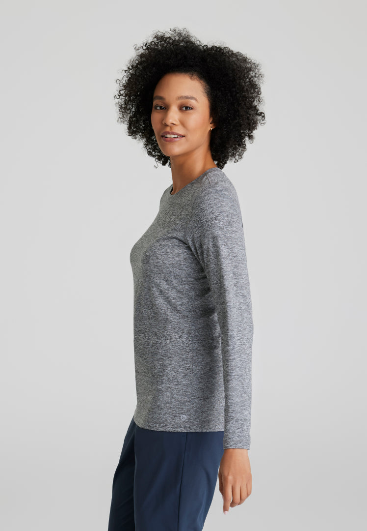 Accelerate Long Sleeve Underscrub - Grey Heather