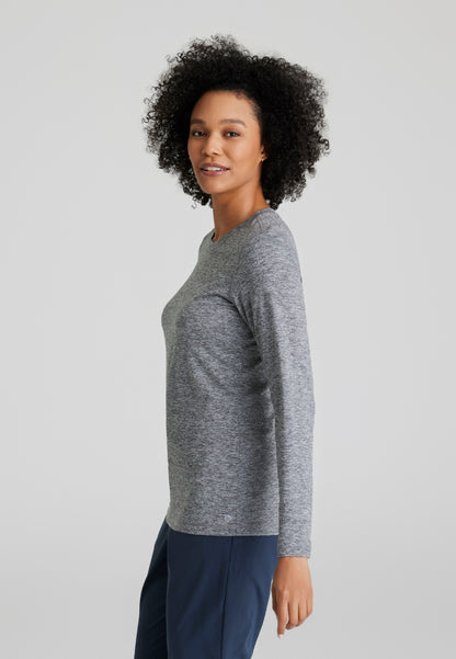 Accelerate Long Sleeve Underscrub - Grey Heather