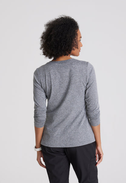 Accelerate Long Sleeve Underscrub - Grey Heather