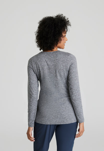 Accelerate Long Sleeve Underscrub - Grey Heather