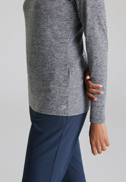 Accelerate Long Sleeve Underscrub - Grey Heather