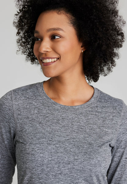 Accelerate Long Sleeve Underscrub - Grey Heather