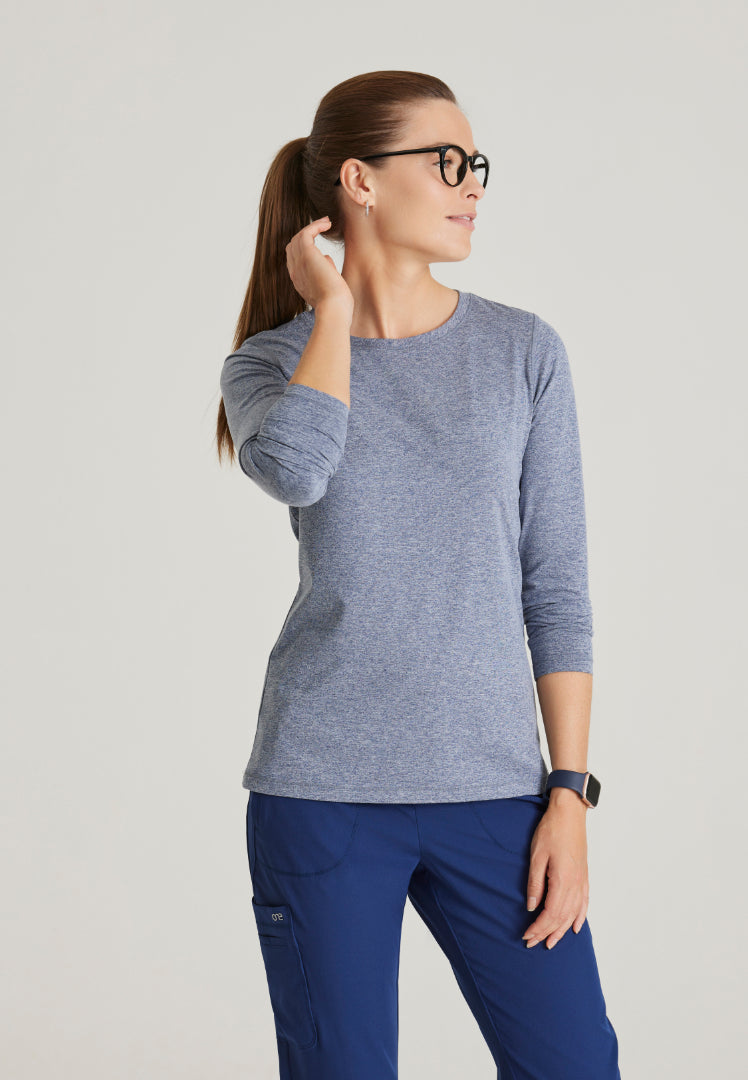 Accelerate Long Sleeve Underscrub - Indigo Heather