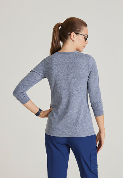 Accelerate Long Sleeve Underscrub - Indigo Heather