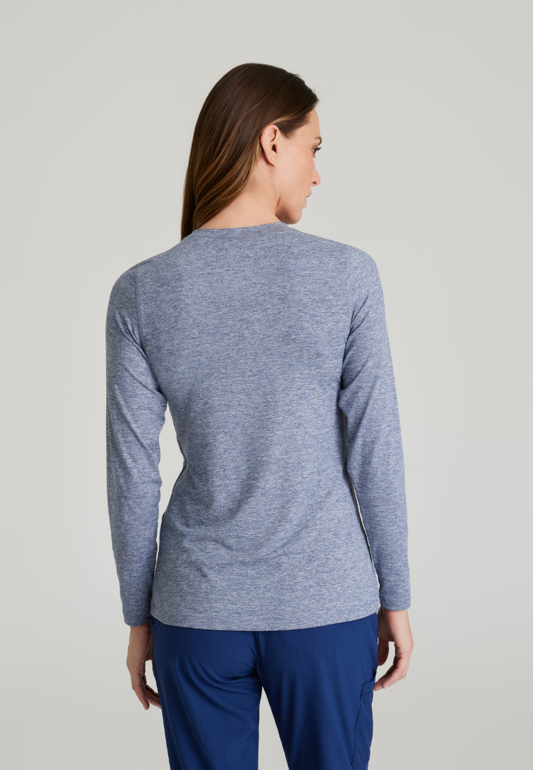 Accelerate Long Sleeve Underscrub - Indigo Heather