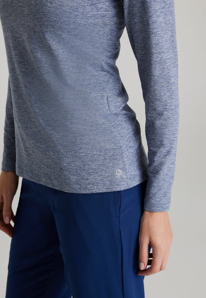 Accelerate Long Sleeve Underscrub - Indigo Heather