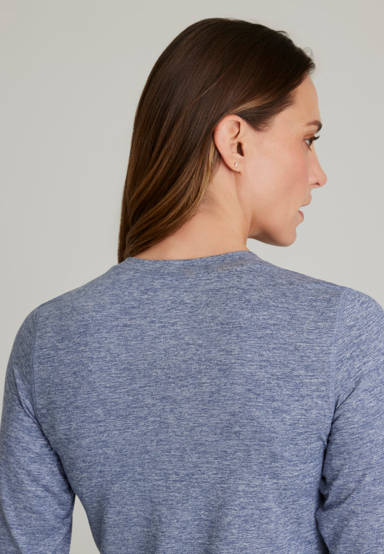 Accelerate Long Sleeve Underscrub - Indigo Heather
