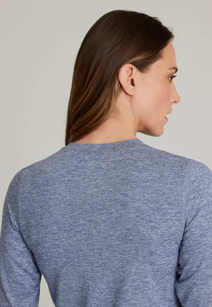Accelerate Long Sleeve Underscrub - Indigo Heather