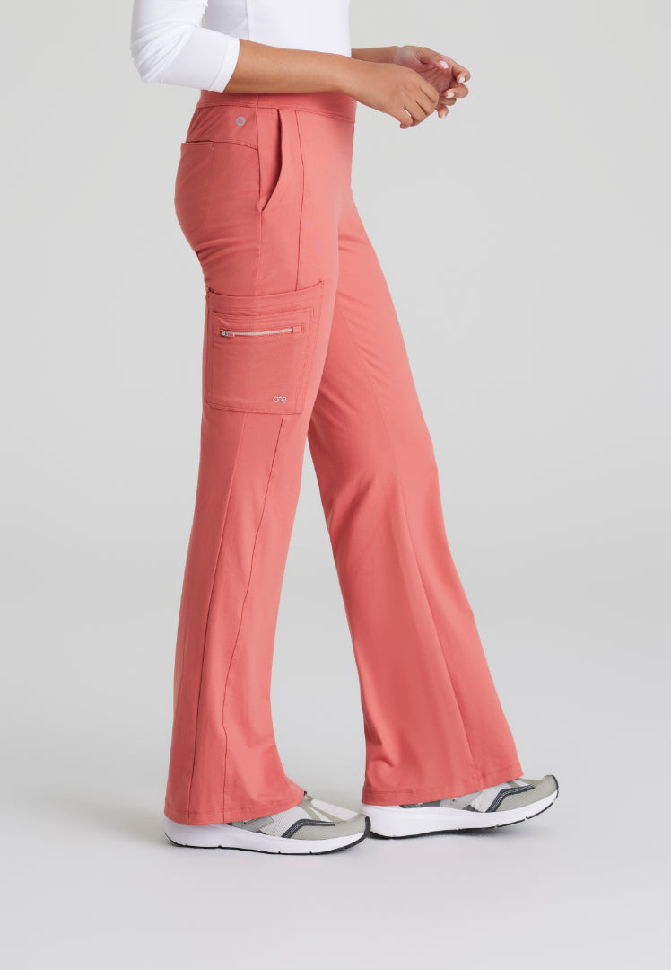 Barco One Performance Knit Sprint Flare Leg Pant - Ginger Rose