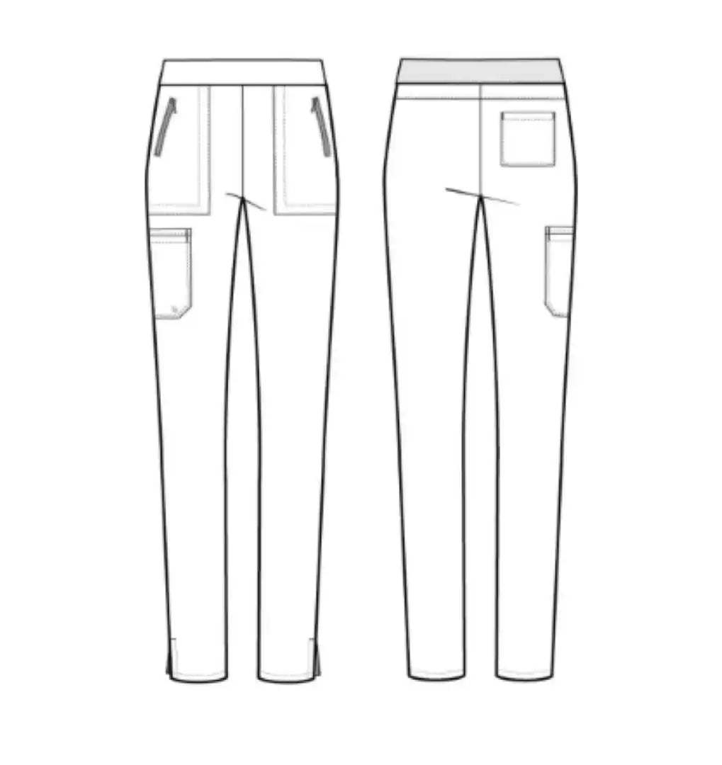 Barco Unify Women's 5 Pocket Single Cargo Pant - Light Peach - The Uniform Store