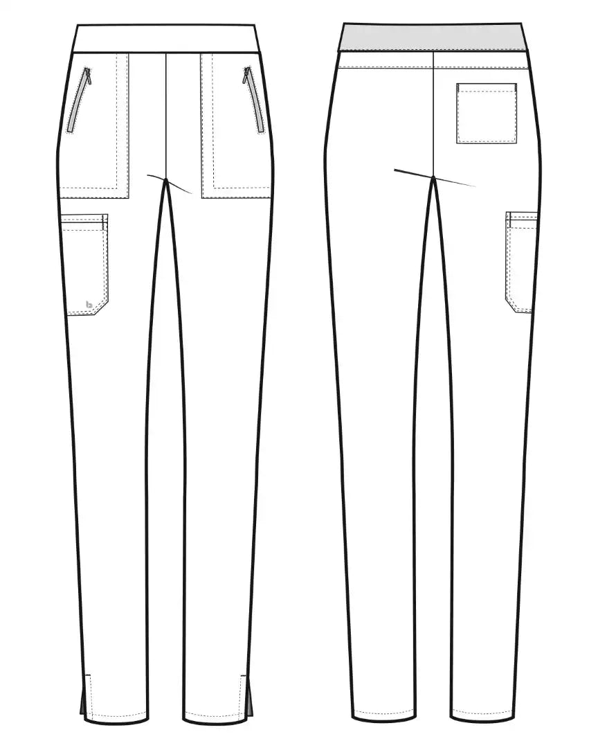 Barco Unify Women's 5 Pocket Single Cargo Pant - Indigo - The Uniform Store