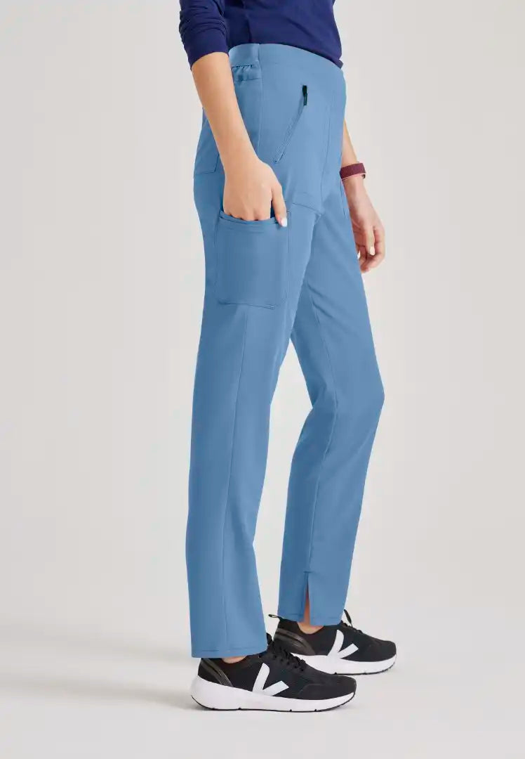 Barco Unify Women's 5 Pocket Single Cargo Pant - Ciel Blue - The Uniform Store
