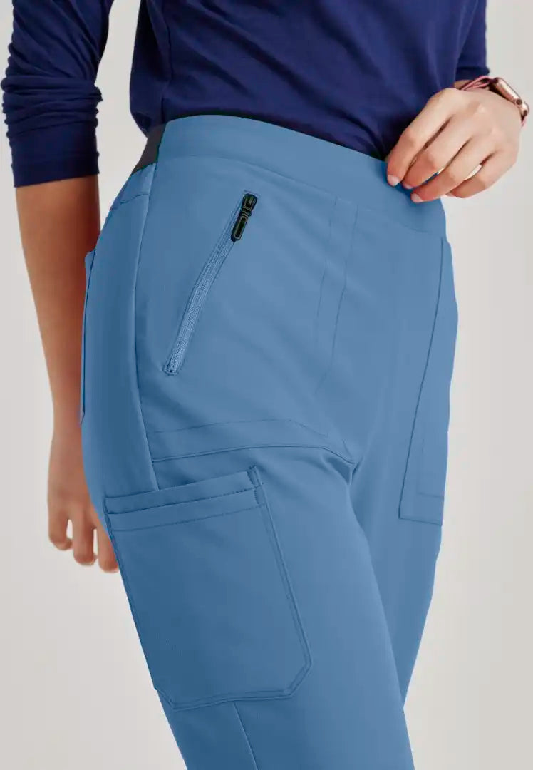 Barco Unify Women's 5 Pocket Single Cargo Pant - Ciel Blue - The Uniform Store