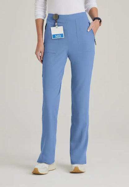 Barco Unify Women's 5 Pocket Single Cargo Pant - Ciel Blue - The Uniform Store