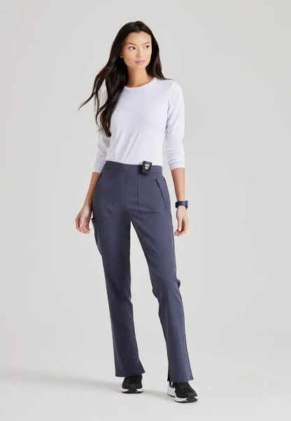 Barco Unify Women's 5 Pocket Single Cargo Pant - Steel - The Uniform Store