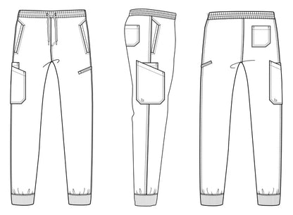 Barco Unify Mens 6 Pocket Jogger - Bahama - The Uniform Store